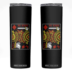 No Kings in America Skinny Tumbler Resist Protest Playing Card - Print Your Wear