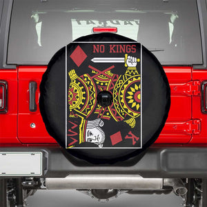 No Kings in America Spare Tire Cover Resist Protest Playing Card TS10 Black Print Your Wear