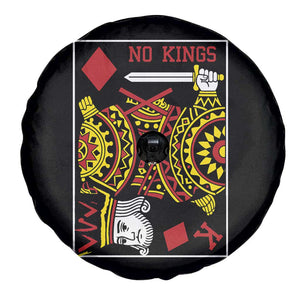No Kings in America Spare Tire Cover Resist Protest Playing Card TS10 Print Your Wear