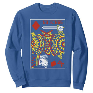 No Kings in America Sweatshirt Resist Protest Playing Card - Print Your Wear