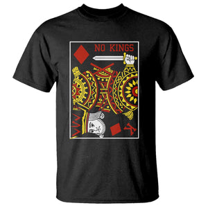 No Kings in America T Shirt Resist Protest Playing Card - Print Your Wear