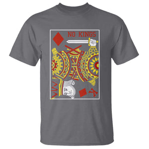No Kings in America T Shirt Resist Protest Playing Card - Print Your Wear