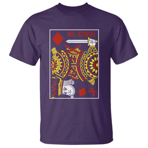 No Kings in America T Shirt Resist Protest Playing Card TS10 Purple Print Your Wear