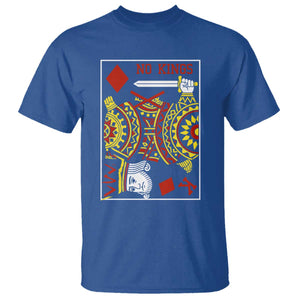 No Kings in America T Shirt Resist Protest Playing Card - Print Your Wear