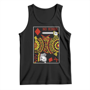 No Kings in America Tank Top Resist Protest Playing Card - Print Your Wear