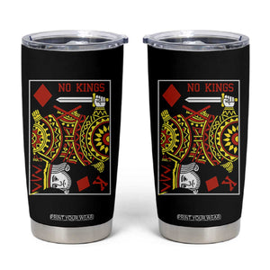 No Kings in America Tumbler Cup Resist Protest Playing Card - Print Your Wear