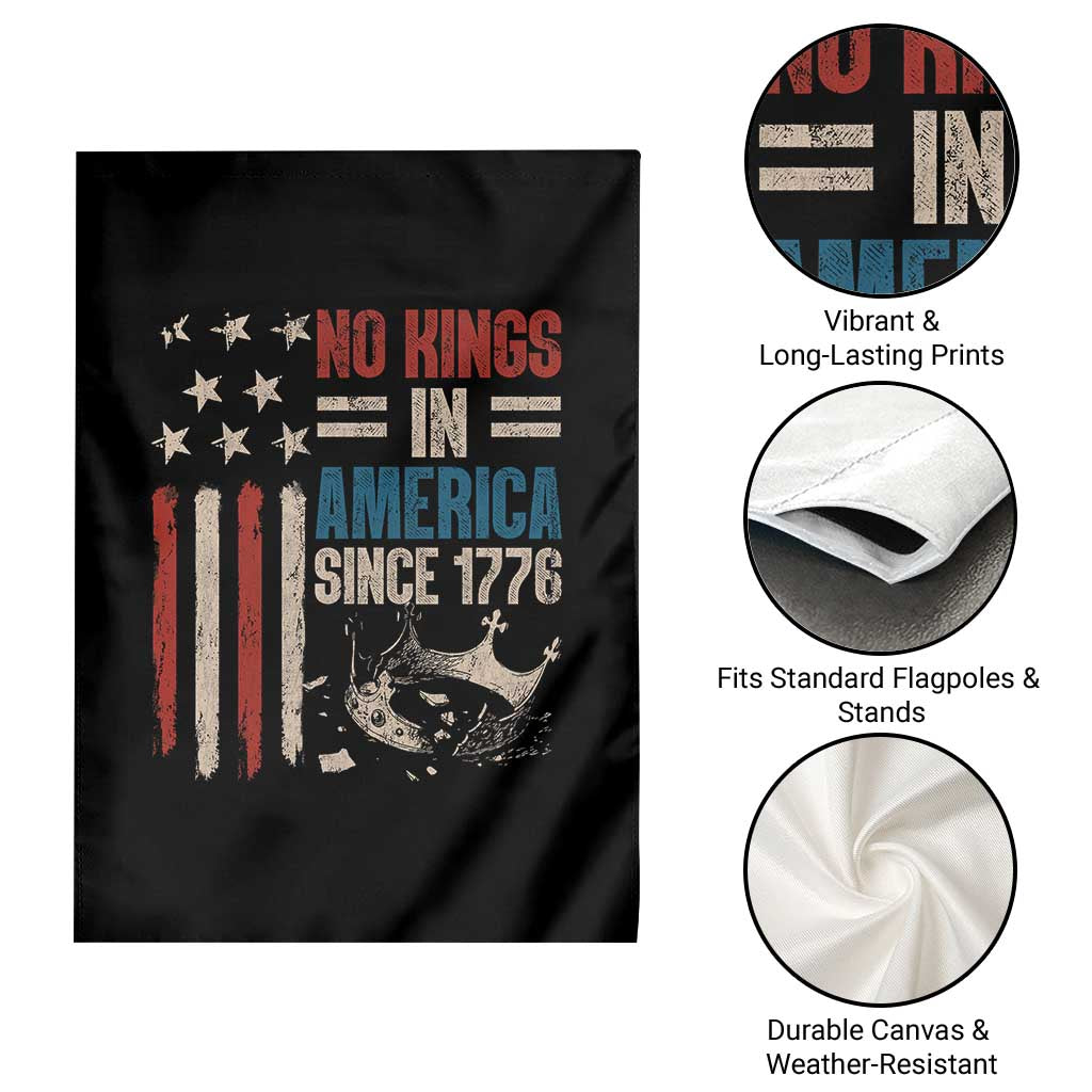 No Kings in America Garden Flag Since 1776 Social Justice American Flag TS10 Print Your Wear