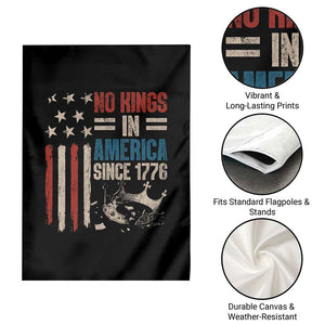 No Kings in America Garden Flag Since 1776 Social Justice American Flag - Print Your Wear