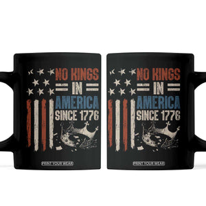 No Kings in America Coffee Mug Since 1776 Social Justice American Flag - Print Your Wear