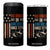 No Kings in America 4 in 1 Can Cooler Tumbler Since 1776 Social Justice American Flag - Print Your Wear