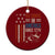 No Kings in America Ceramic Ornament Since 1776 Social Justice American Flag - Print Your Wear