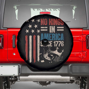 No Kings in America Spare Tire Cover Since 1776 Social Justice American Flag TS10 Black Print Your Wear