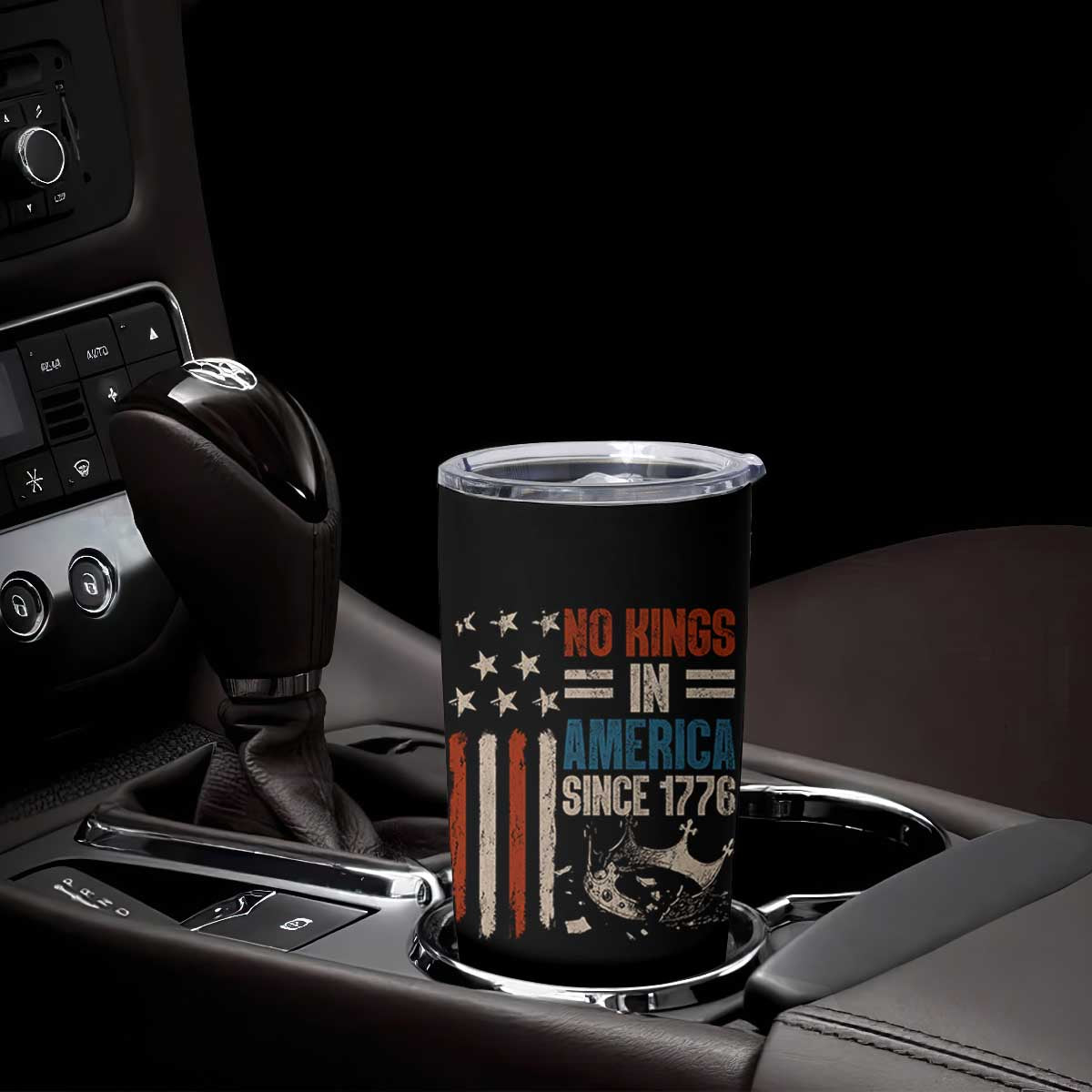 No Kings in America Tumbler Cup Since 1776 Social Justice American Flag TS10 Print Your Wear