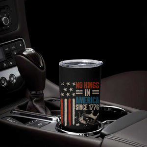 No Kings in America Tumbler Cup Since 1776 Social Justice American Flag - Print Your Wear