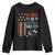 No Kings in America Youth Sweatshirt Since 1776 Social Justice American Flag - Print Your Wear