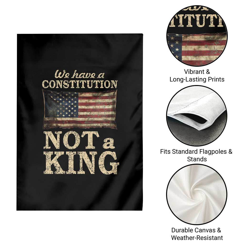 We Have A Constitution Not A King Garden Flag Retro Social Justice American Flag TS10 Print Your Wear