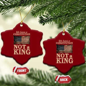 We Have A Constitution Not A King Ceramic Ornament Retro Social Justice American Flag TS10 Print Your Wear