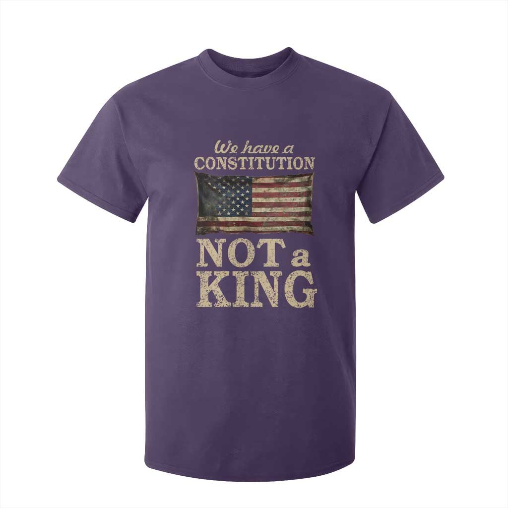 We Have A Constitution Not A King T Shirt For Kid Retro Social Justice American Flag TS10 Purple Print Your Wear
