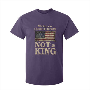 We Have A Constitution Not A King T Shirt For Kid Retro Social Justice American Flag TS10 Purple Print Your Wear