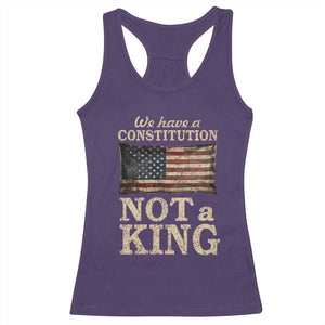 We Have A Constitution Not A King Racerback Tank Top Retro Social Justice American Flag TS10 Purple Print Your Wear