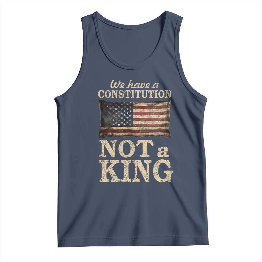 We Have A Constitution Not A King Tank Top Retro Social Justice American Flag TS10 Navy Print Your Wear