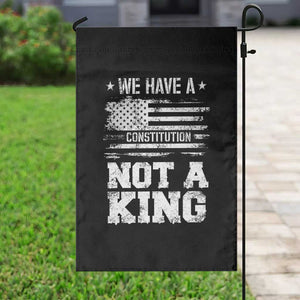 No Kings in America Garden Flag We Have A Constitution Not A King Resist US Flag - Print Your Wear