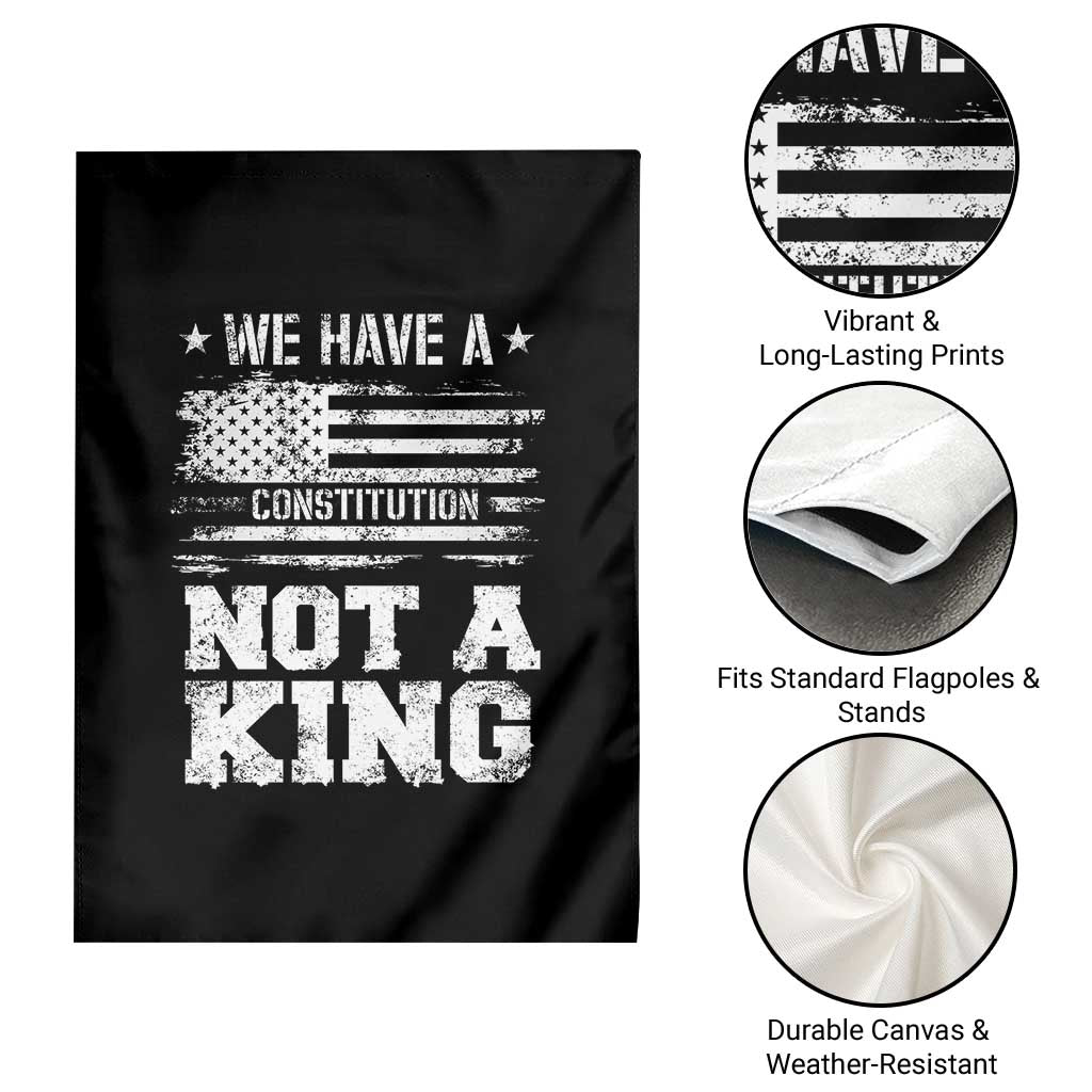 No Kings in America Garden Flag We Have A Constitution Not A King Resist US Flag TS10 Print Your Wear