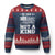 No Kings in America Ugly Christmas Sweater We Have A Constitution Not A King Resist US Flag - Print Your Wear