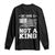 No Kings in America Long Sleeve Shirt We Have A Constitution Not A King Resist US Flag - Print Your Wear