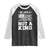 No Kings in America Raglan Shirt We Have A Constitution Not A King Resist US Flag - Print Your Wear