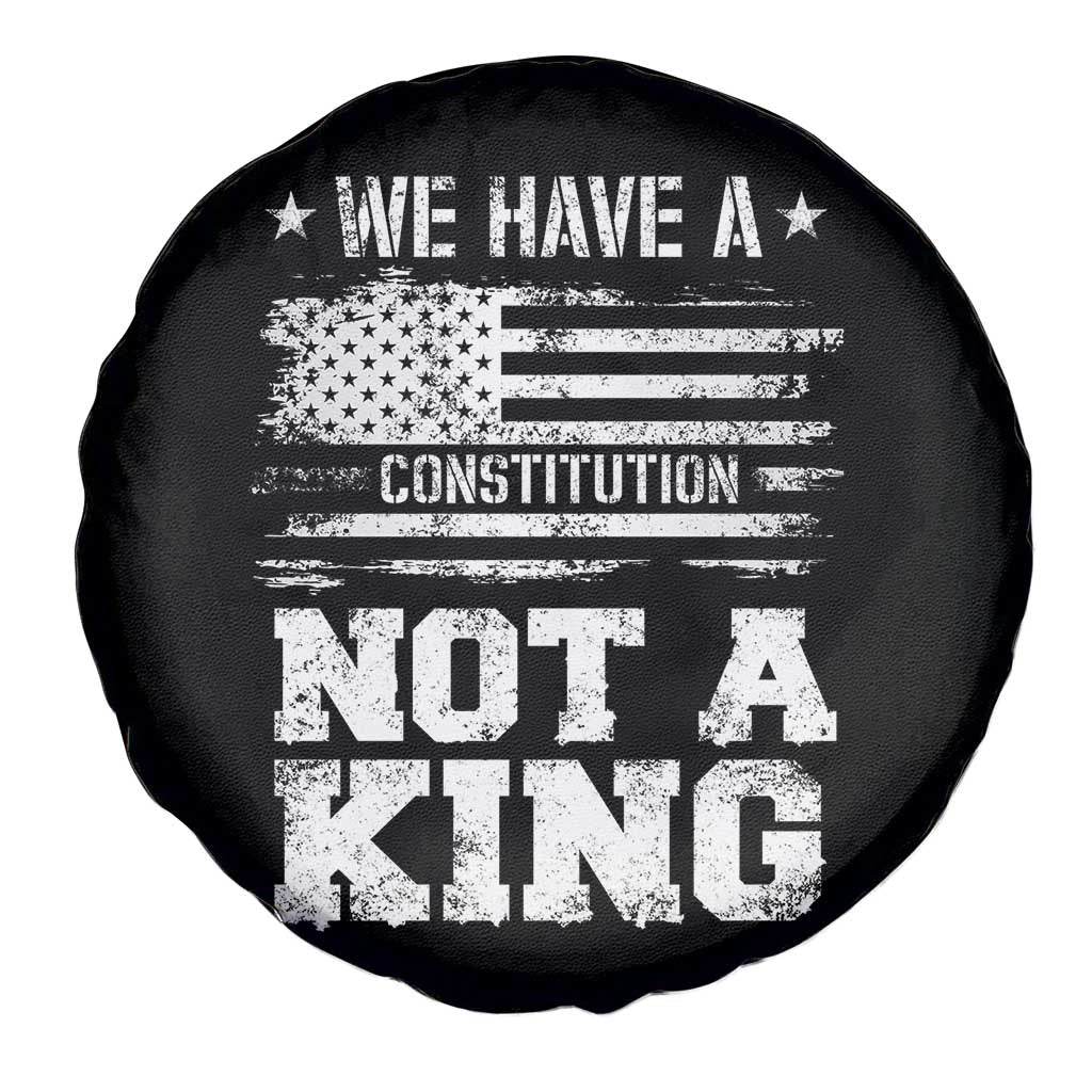 No Kings in America Spare Tire Cover We Have A Constitution Not A King Resist US Flag TS10 Print Your Wear