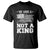No Kings in America T Shirt We Have A Constitution Not A King Resist US Flag - Print Your Wear