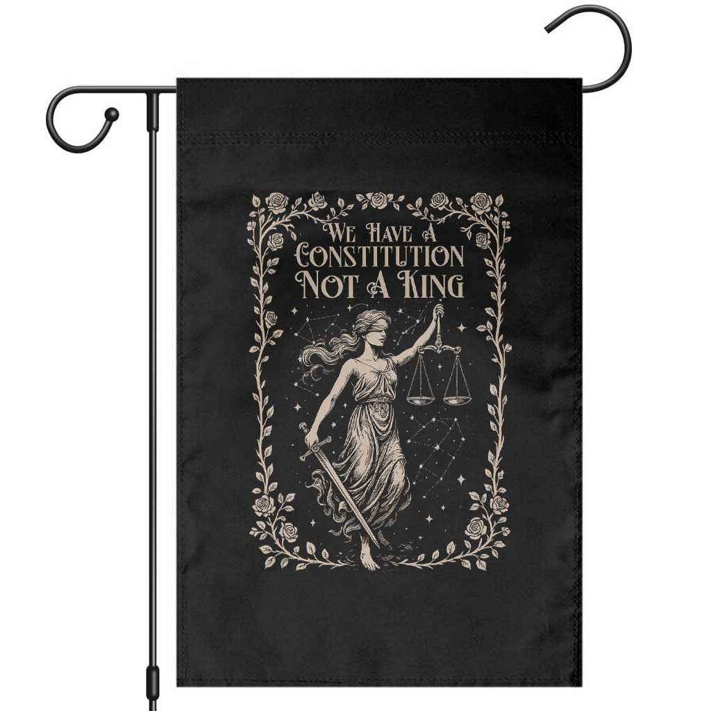 No Kings in America Garden Flag We Have A Constitution Not A King Resist TS10 Black Print Your Wear