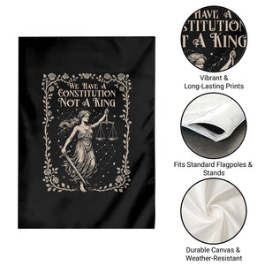 No Kings in America Garden Flag We Have A Constitution Not A King Resist - Print Your Wear