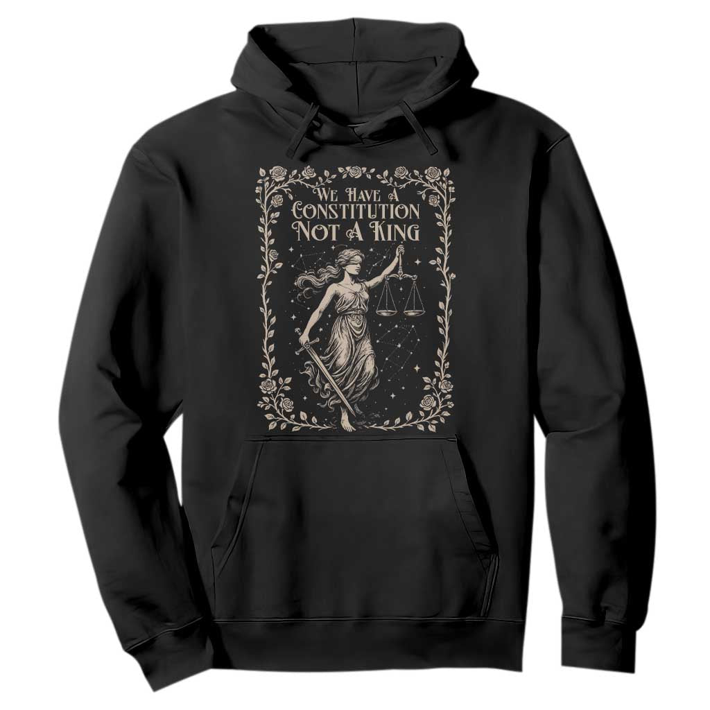 No Kings in America Hoodie We Have A Constitution Not A King Resist TS10 Black Print Your Wear