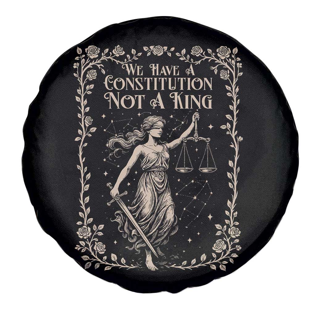 No Kings in America Spare Tire Cover We Have A Constitution Not A King Resist TS10 Print Your Wear