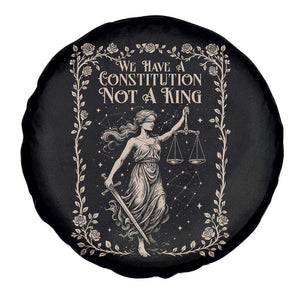 No Kings in America Spare Tire Cover We Have A Constitution Not A King Resist TS10 Print Your Wear