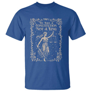 No Kings in America T Shirt We Have A Constitution Not A King Resist - Print Your Wear
