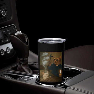 Funny Exorcist Cat Meme Tumbler Cup Dark Humor Cat TS10 Print Your Wear