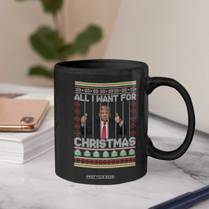 Funny Christmas Trump Prison Coffee Mug All I Want For Xmas Is Subtle FDT TS10 Print Your Wear