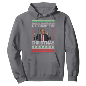 Funny Christmas Trump Prison Hoodie All I Want For Xmas Is Subtle FDT TS10 Charcoal Print Your Wear