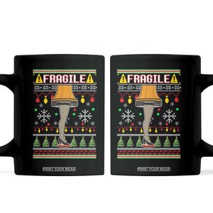 Leg Lamp Ugly Christmas Coffee Mug Funny Xmas Movie Fragile TS10 Black Print Your Wear
