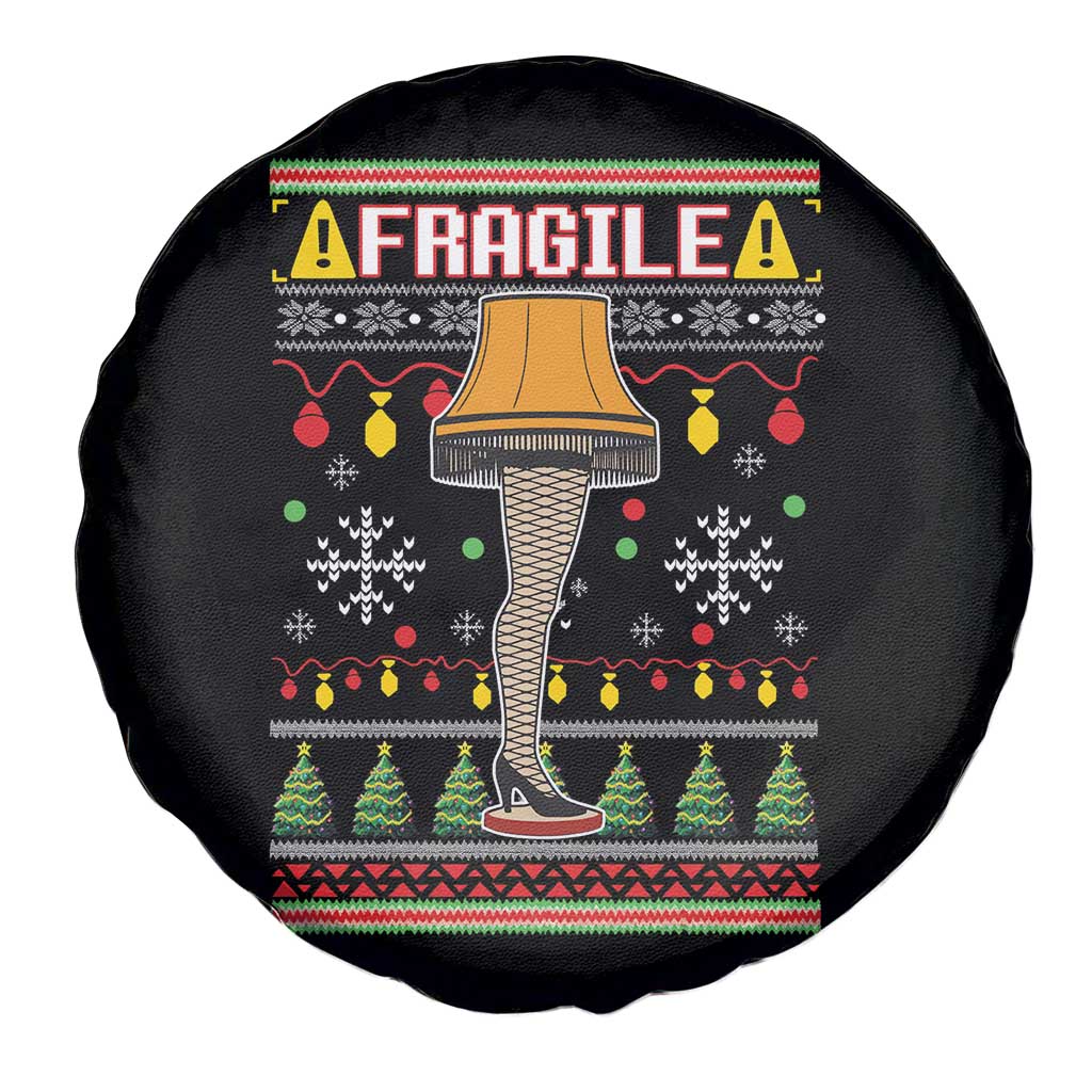 Leg Lamp Ugly Christmas Spare Tire Cover Funny Xmas Movie Fragile TS10 Print Your Wear