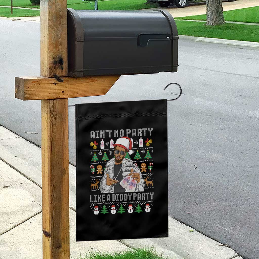 Funny Christmas Diddy Garden Flag Aint No Party Like A Diddy Party Baby Oil Ugly Xmas TS10 Print Your Wear