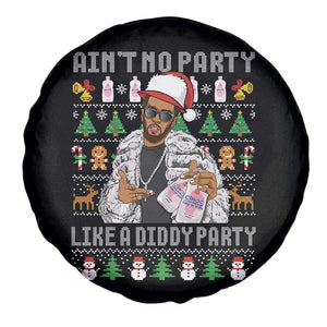 Funny Christmas Diddy Spare Tire Cover Aint No Party Like A Diddy Party Baby Oil Ugly Xmas TS10 Print Your Wear