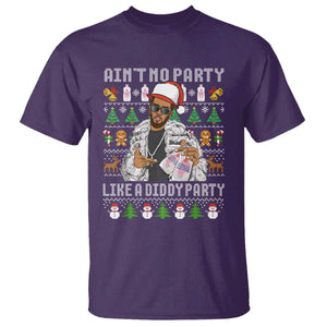 Funny Christmas Diddy T Shirt Aint No Party Like A Diddy Party Baby Oil Ugly Xmas TS10 Purple Print Your Wear
