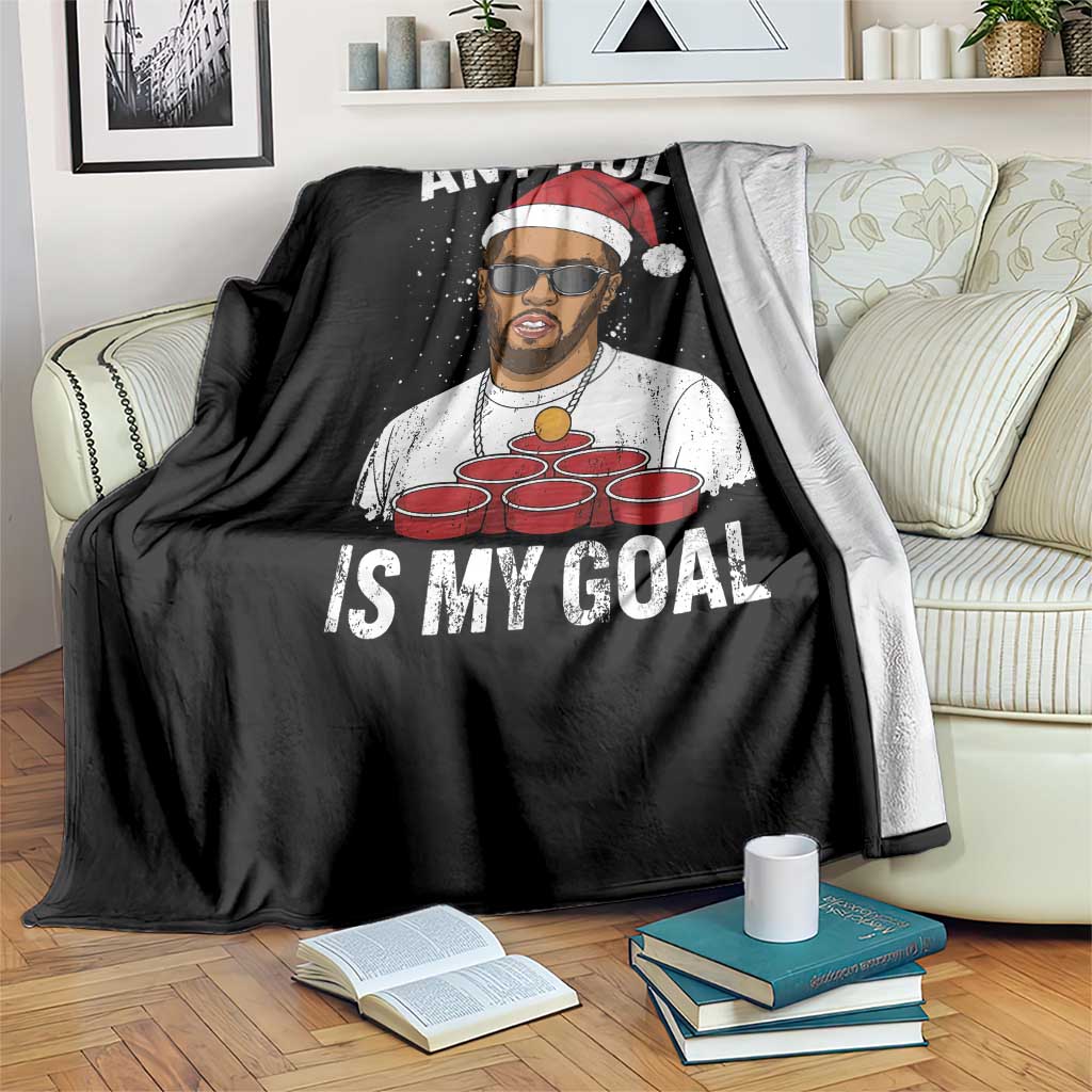 Funny Christmas Diddy Throw Blanket Any Hole is My Goal TS10 Print Your Wear