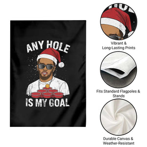 Funny Christmas Diddy Garden Flag Any Hole is My Goal TS10 Print Your Wear