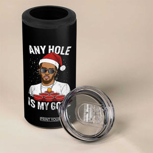 Funny Christmas Diddy 4 in 1 Can Cooler Tumbler Any Hole is My Goal TS10 Print Your Wear