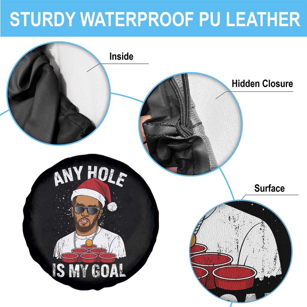 Funny Christmas Diddy Spare Tire Cover Any Hole is My Goal TS10 Print Your Wear